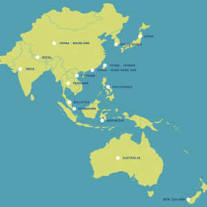 Asia pacific map